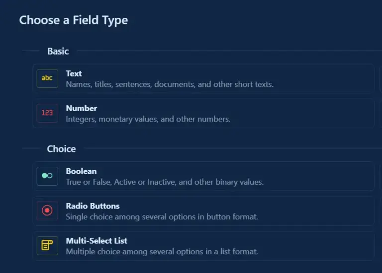 customizable enspace fields